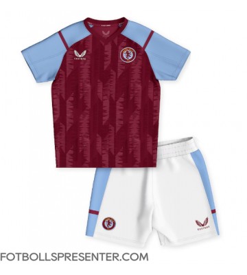 Aston Villa Hemmatröja Barn 2023-24 Kortärmad (+ korta byxor)